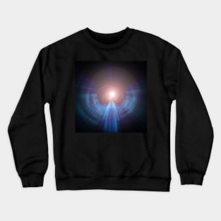 Monk in tunnel of clouds Crewneck Sweatshirt